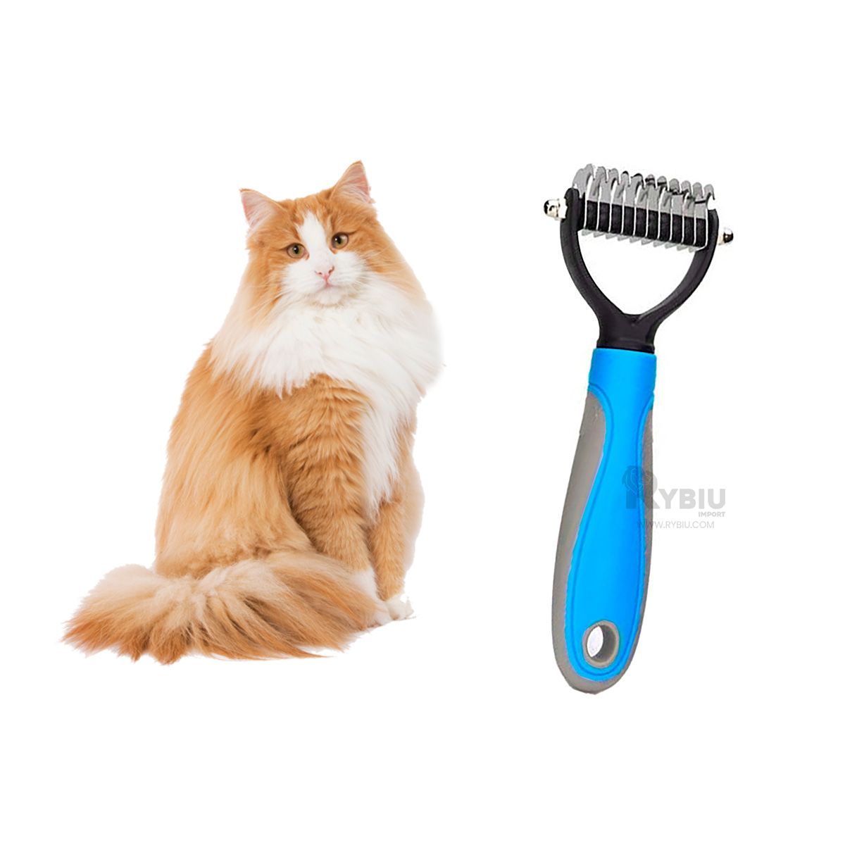 GENERICO - Peine Simple de Lavar Mediano en Celeste Y+Post-it adhesivos