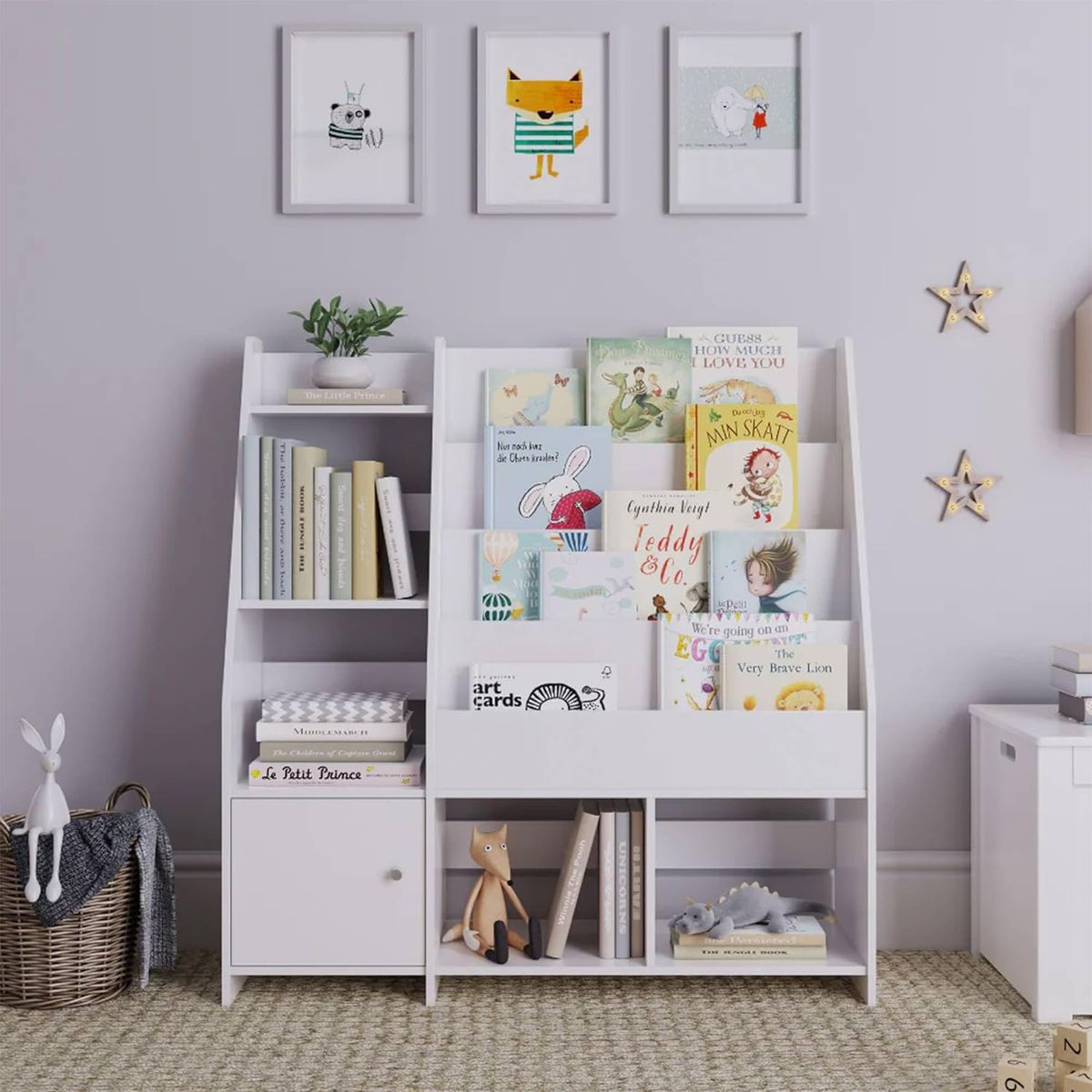 GENERICO - Librero Infantil Elizo Blanco Amore Home