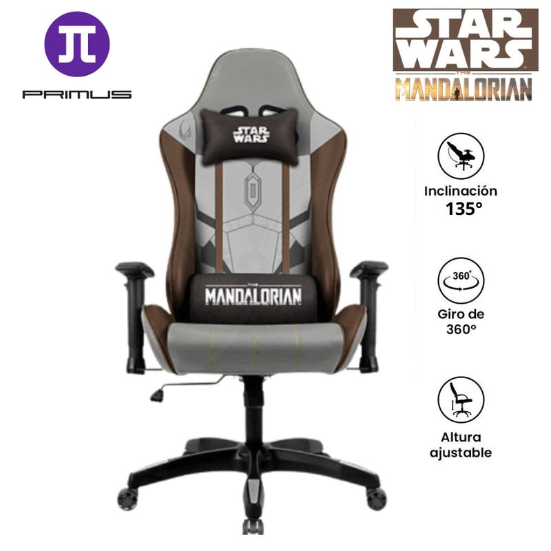 PRIMUS GAMING - Silla Gamer Primus STAR WARS MANDALORIAN Thronos 200S Edición Limitada