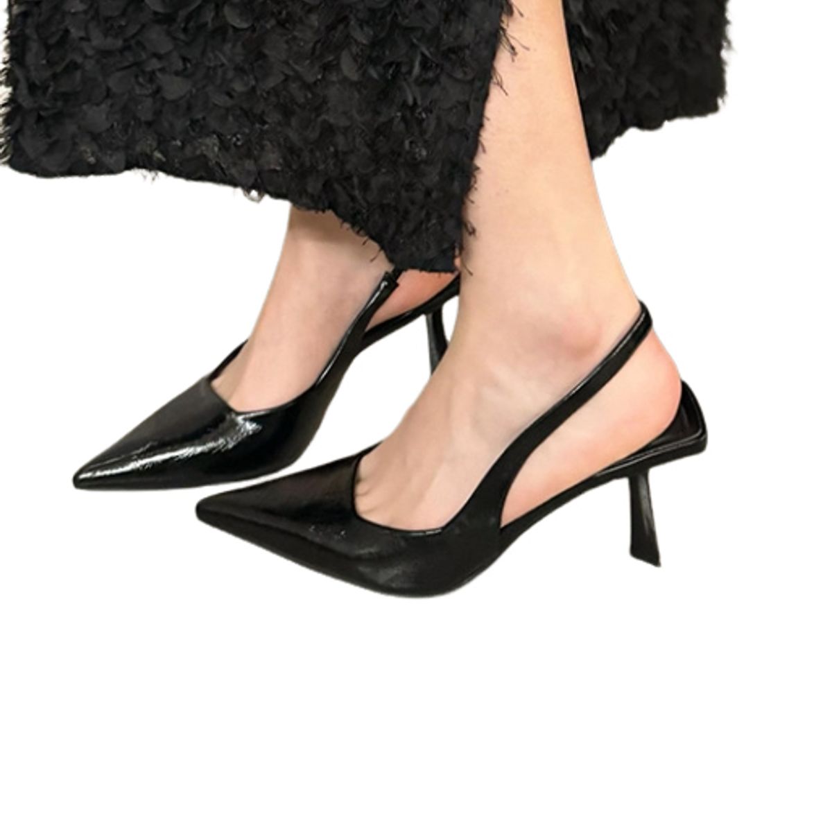 BLWOENS - Zapatos Tacones altos femeninos en verano - Negro_.