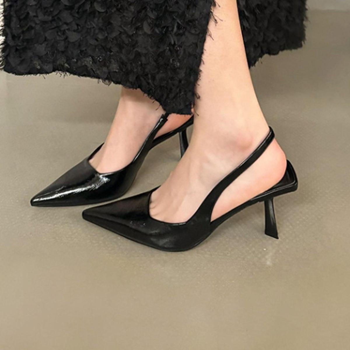 BLWOENS - Zapatos Tacones altos femeninos en verano - Negro_.