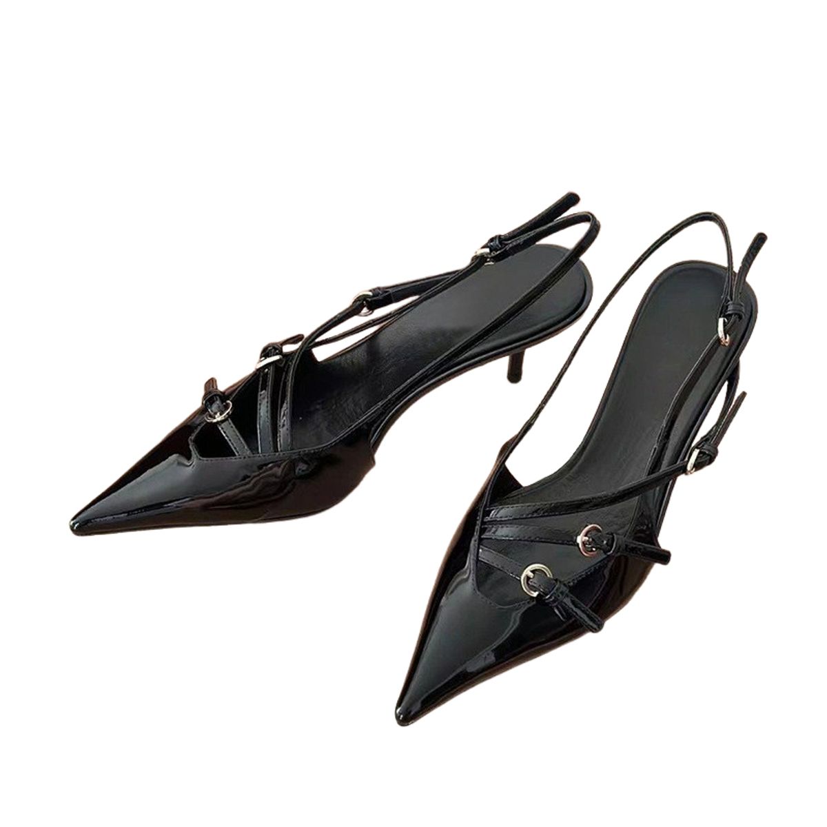BLWOENS - Zapatos Tacones altos femeninos en verano - Negro_.