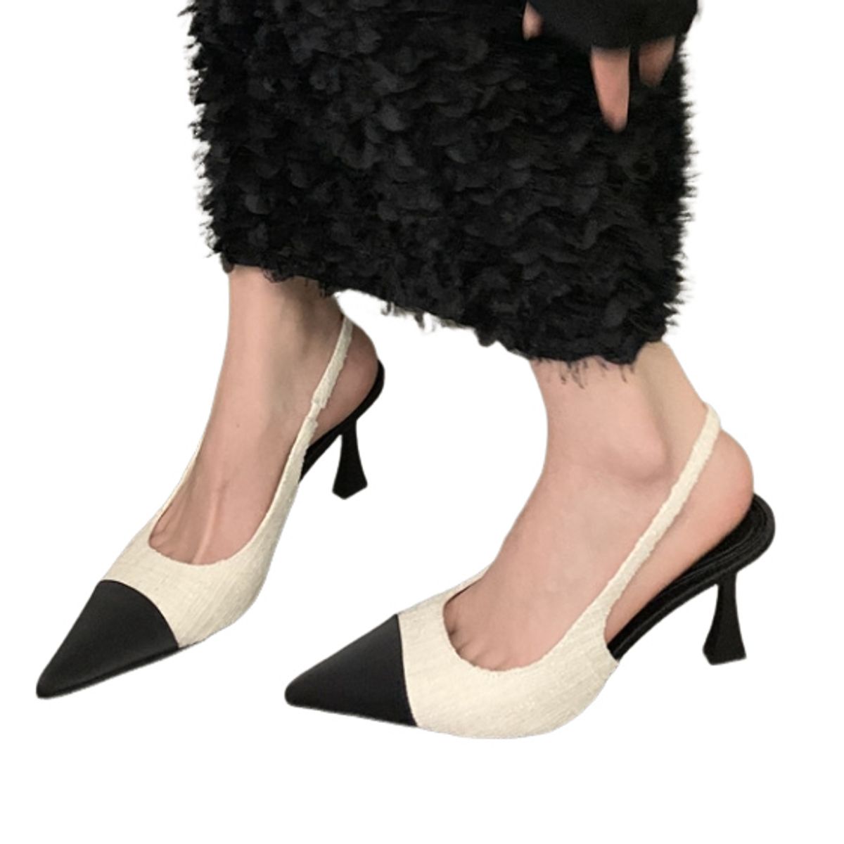 BLWOENS - Zapatos Tacones altos femeninos en verano - Blanco_.