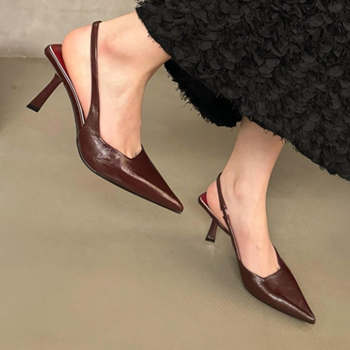 BLWOENS - Zapatos Tacones altos femeninos en verano - Rojo_.