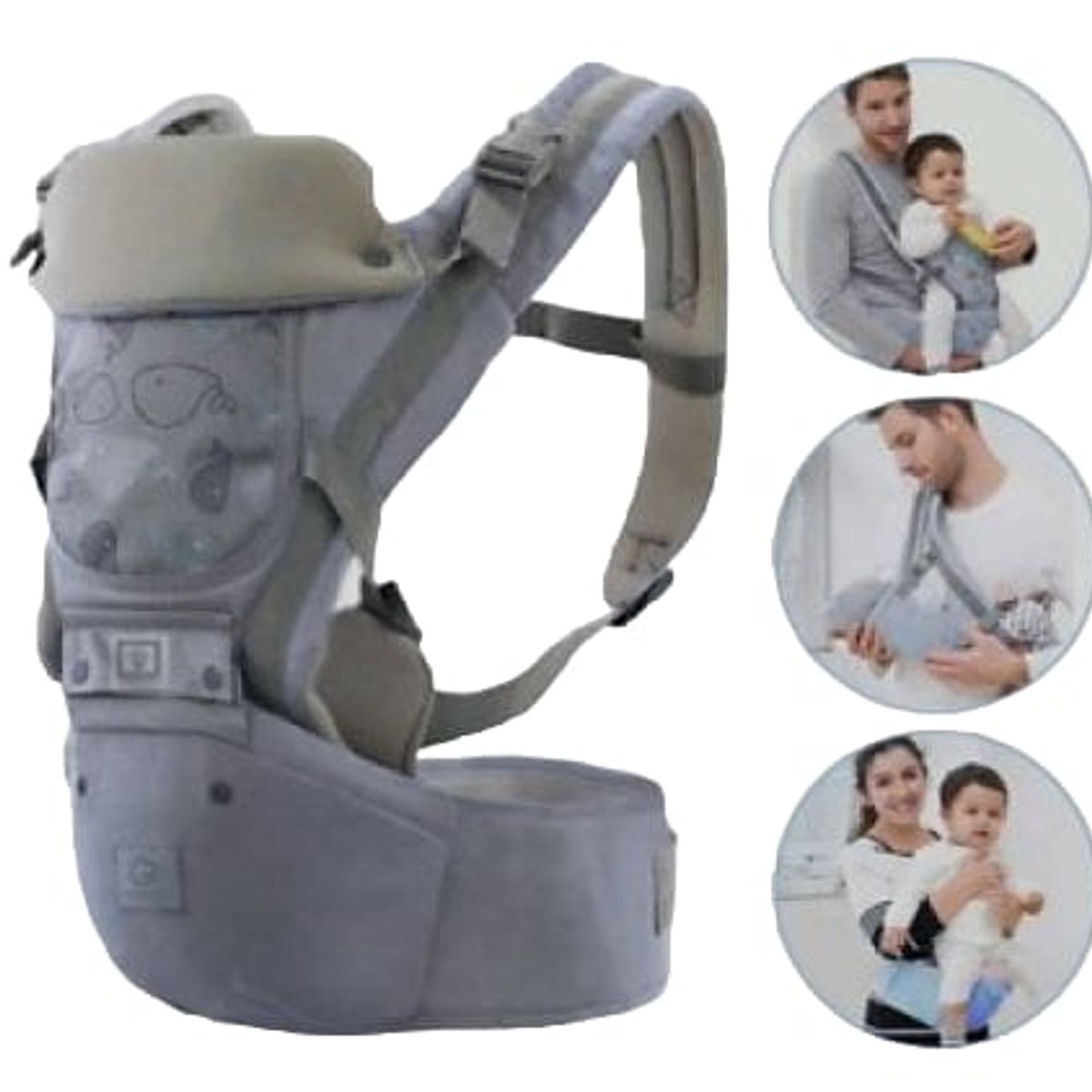 GENERICO - canguro ergonómico ballena 3en1