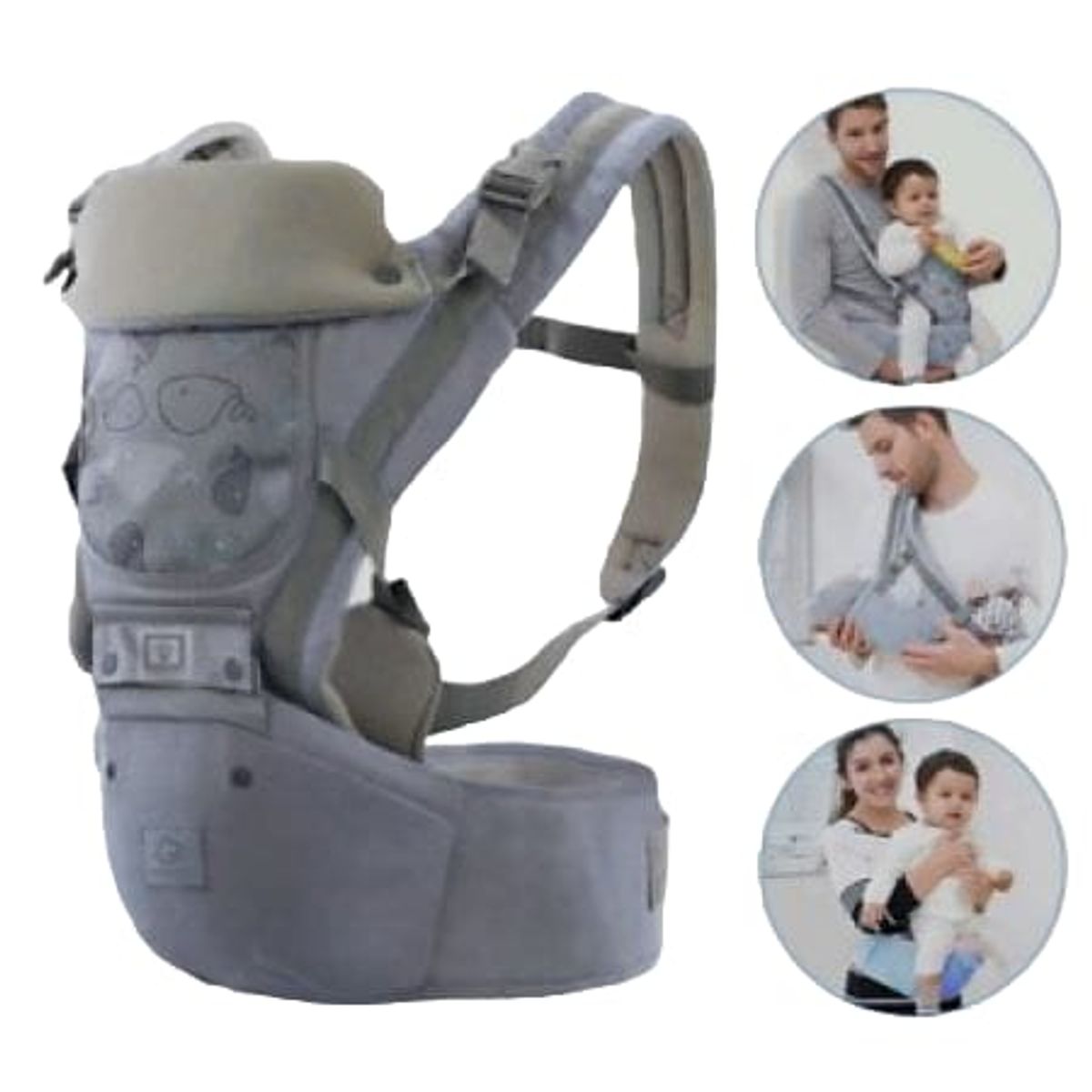 GENERICO - canguro ergonómico ballena 3en1