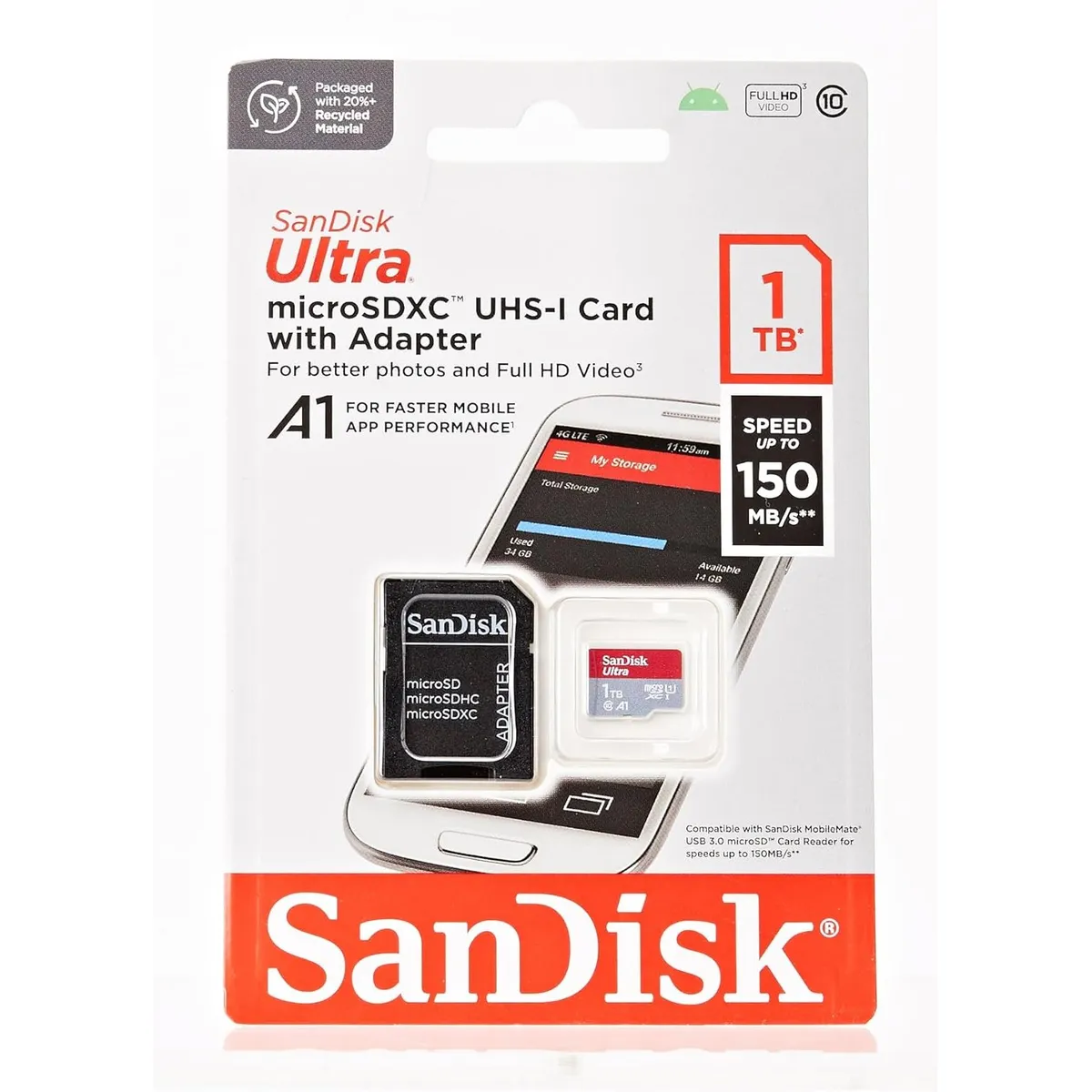 SANDISK - Ssd 1TB SanDisk Ultra microSDXC