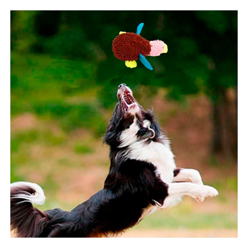 GENERICO - Juguete de Peluche de Pato de Tela Marron con Rosado