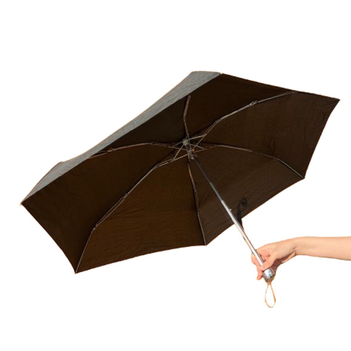 GENERICO - Sombrilla Plegable para Viajes - Negro