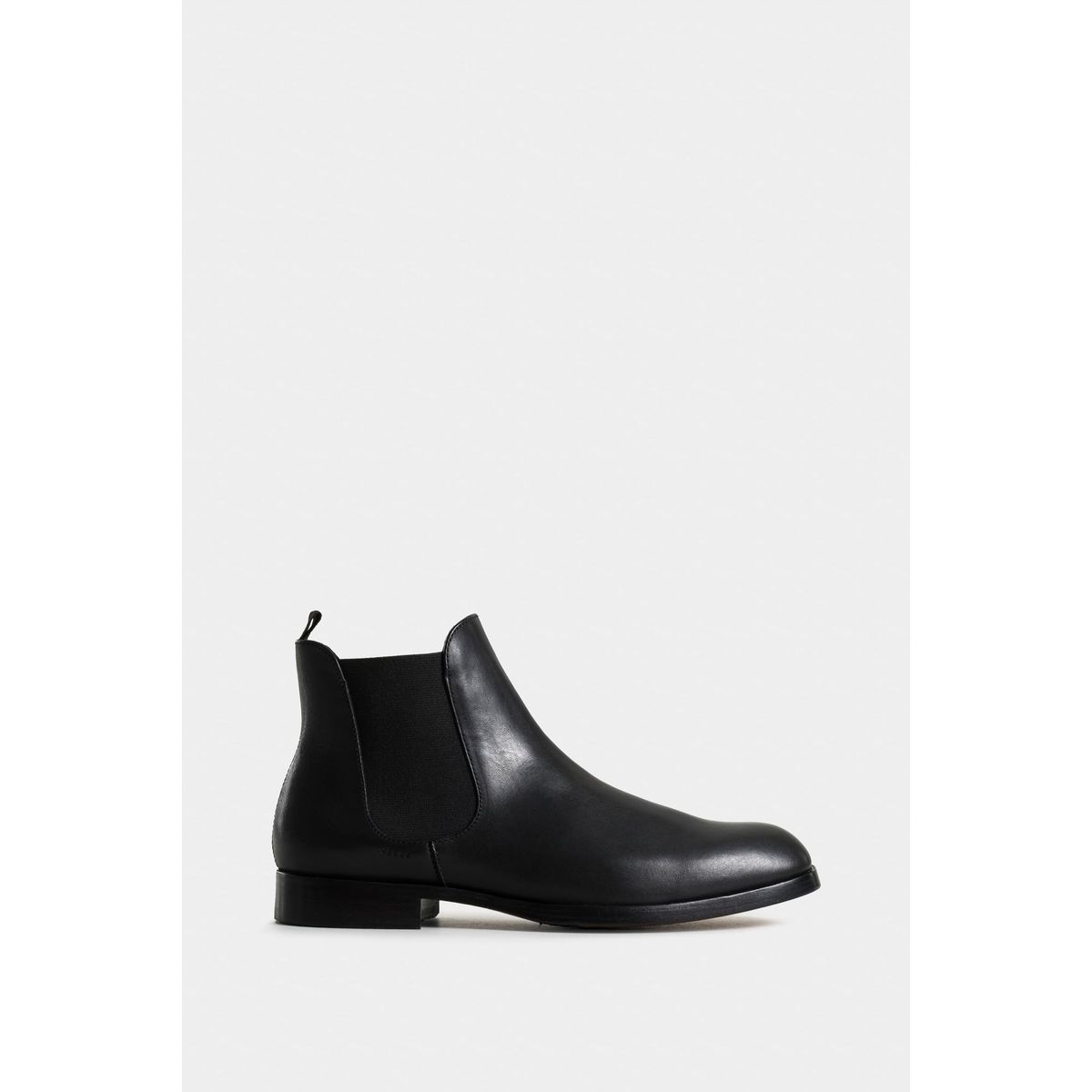 VELEZ - Vélez Botas Chelsea Cuero Para Hombre Punta Almendrada Negro