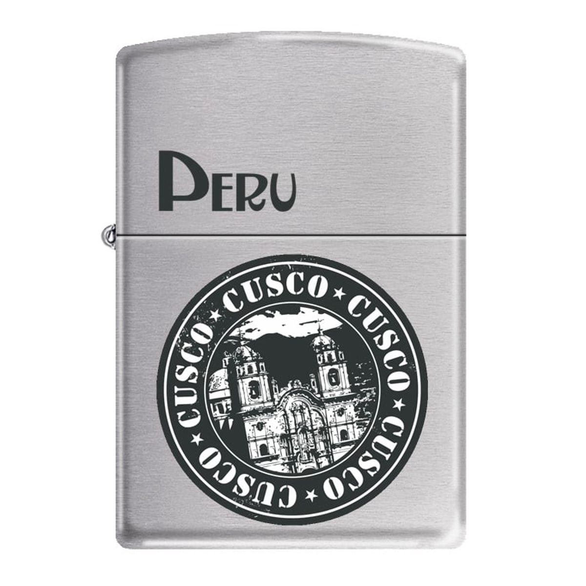 ZIPPO - Encendedor Zippo Finish Chrome Perú Cusco Círculo