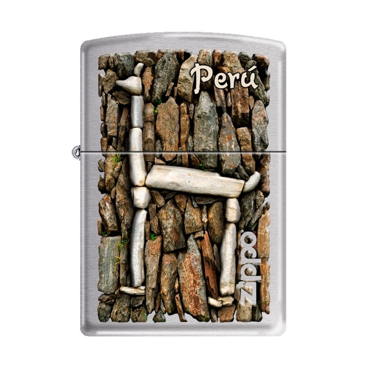 ZIPPO - Encendedor Zippo Brushed Choquequirao Llama Tallado