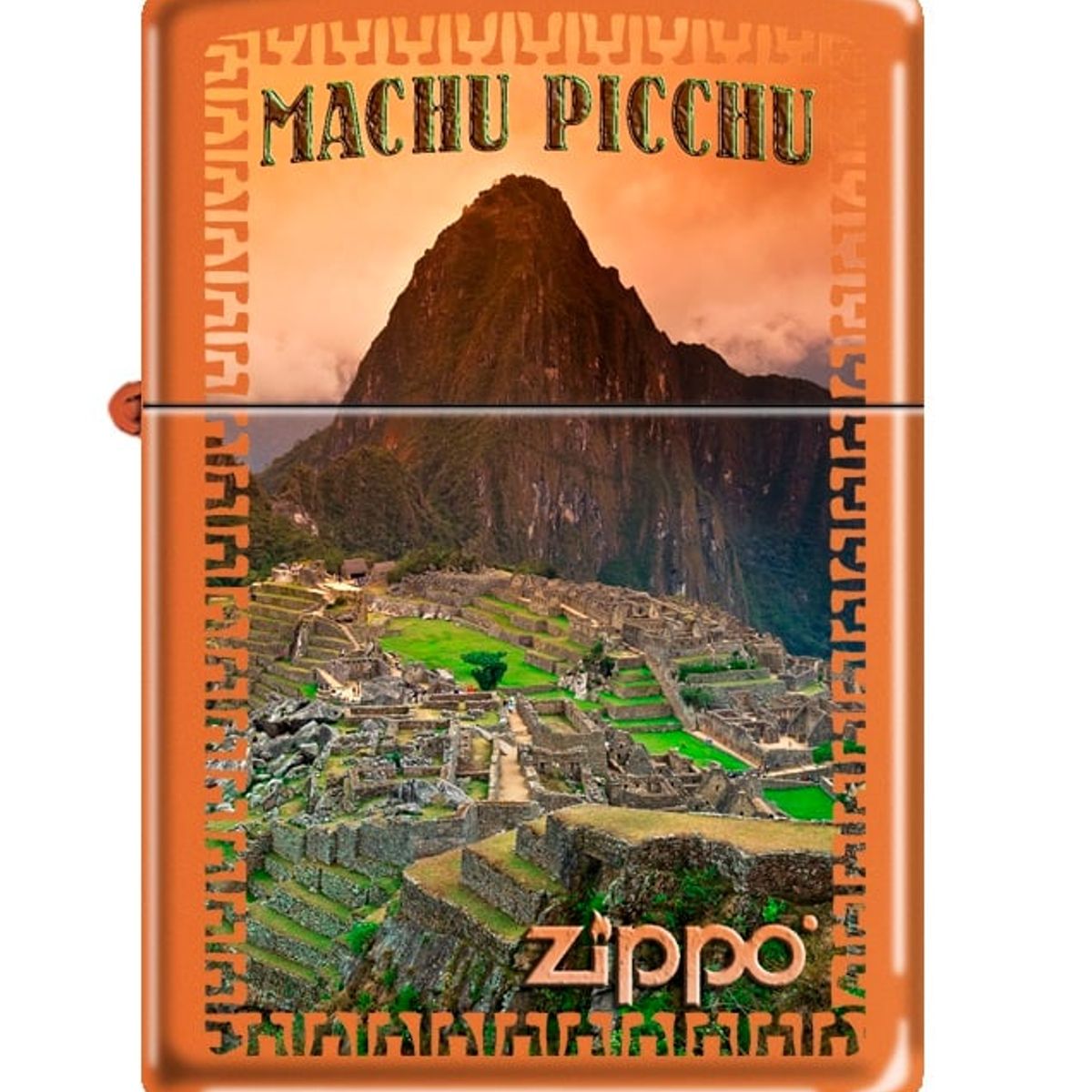 ZIPPO - Encendedor Zippo Orange Matte Machu Picchu