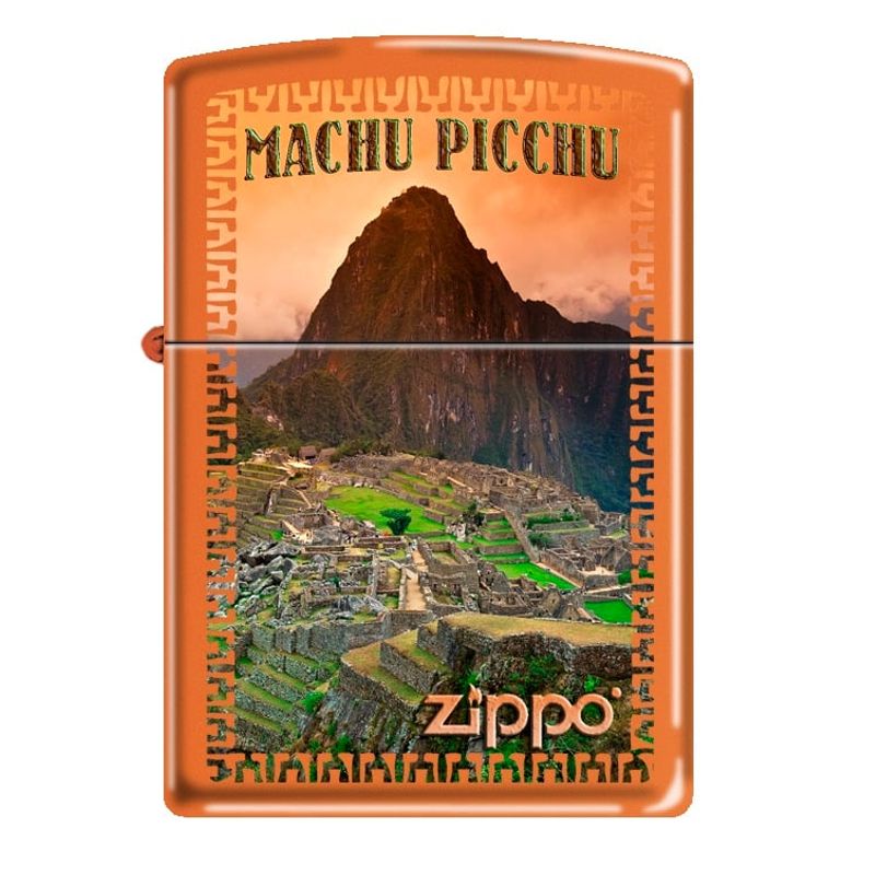 ZIPPO - Encendedor Zippo Orange Matte Machu Picchu