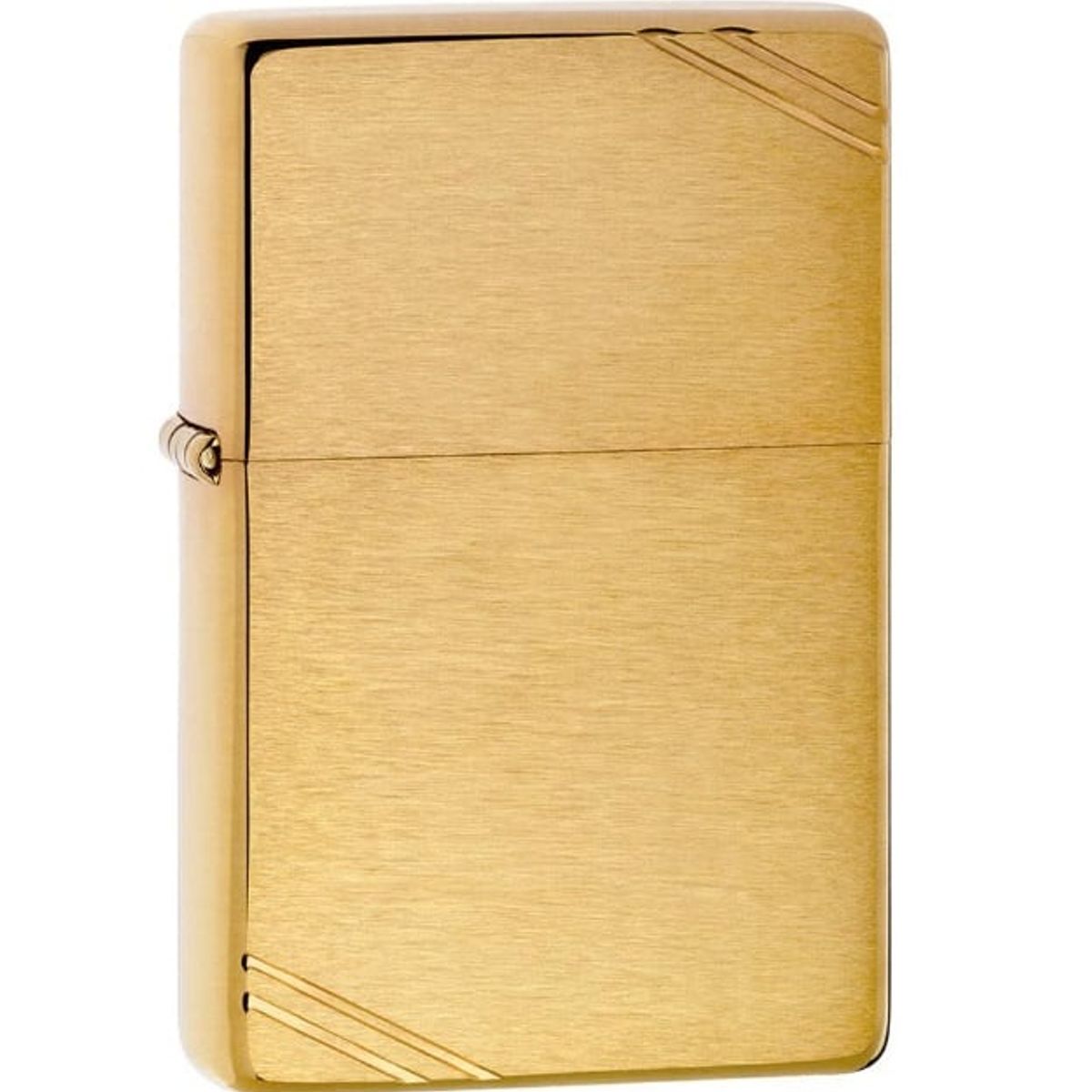ZIPPO - Encendedor Zippo Brushed Brass Vintage with Slashes