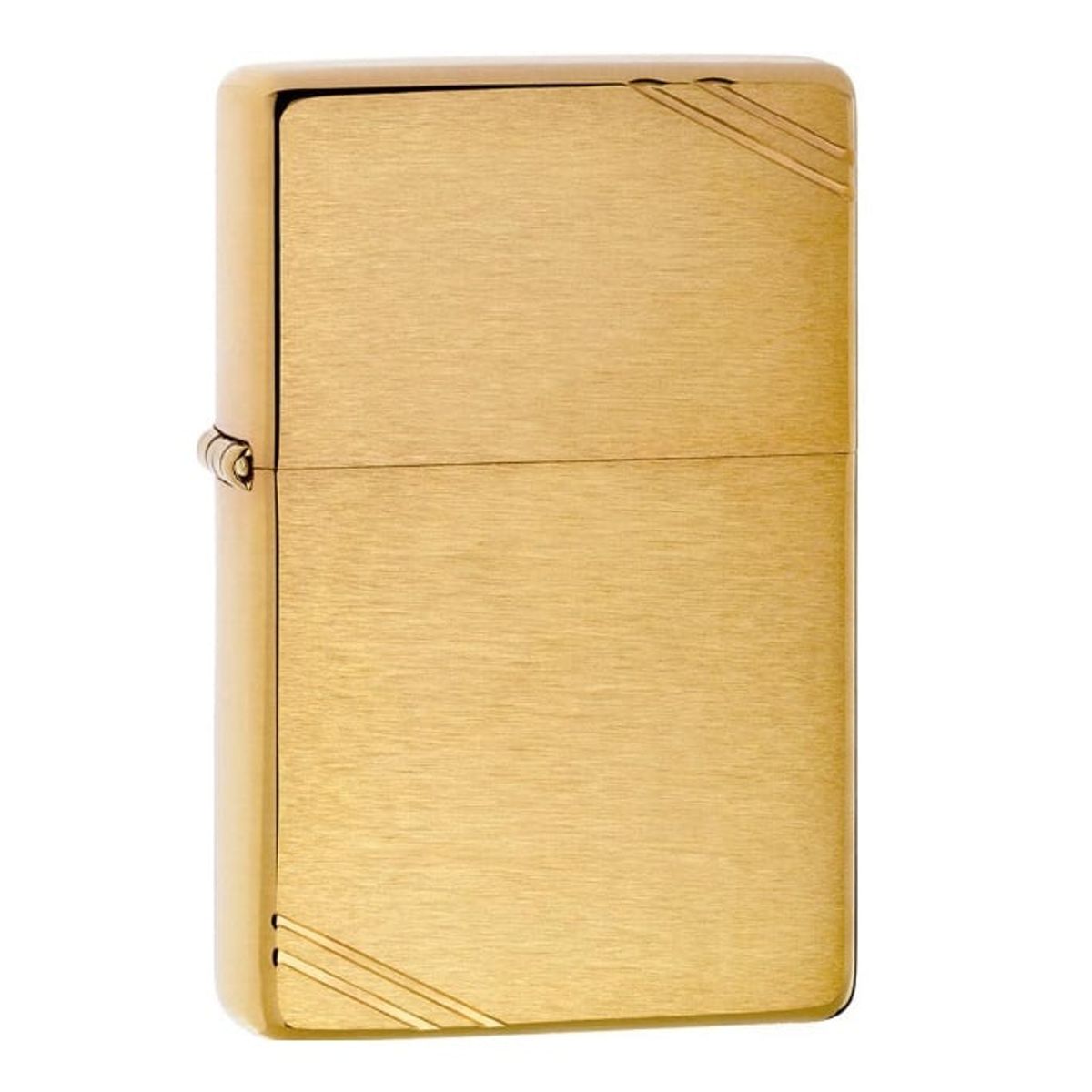 ZIPPO - Encendedor Zippo Brushed Brass Vintage with Slashes