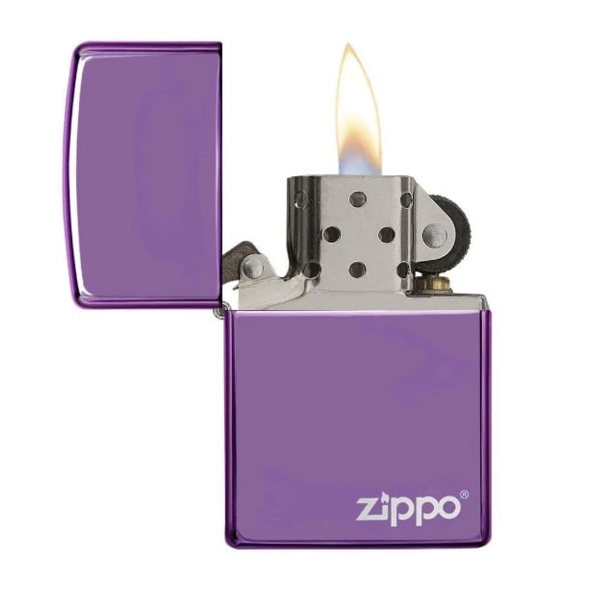 ZIPPO - Encendedor Zippo Classic High Polish Purple Zippo Logo