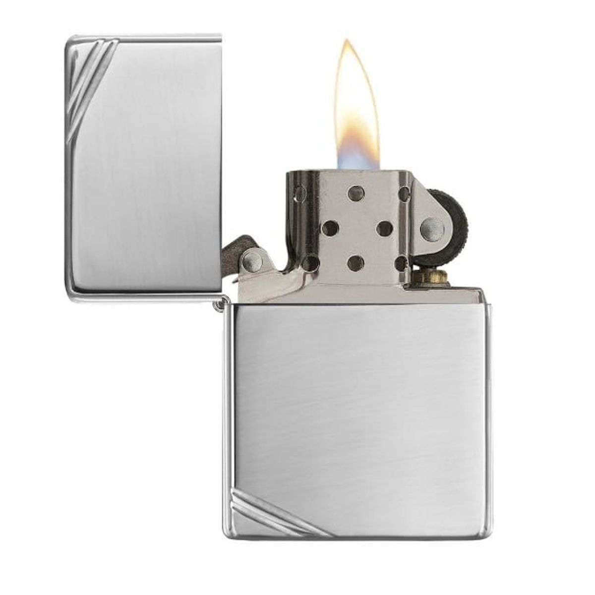 ZIPPO - Encendedor Zippo High Polish Chrome Vintage with Slashes