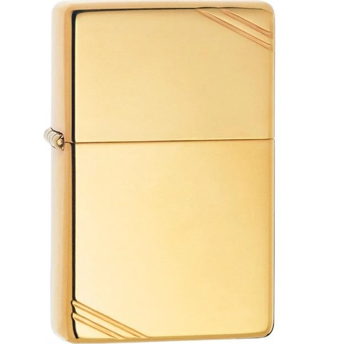 ZIPPO - Encendedor Zippo High Polish Brass Vintage with Slashes