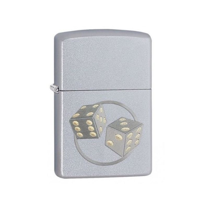 ZIPPO - Encendedor Zippo Satin Chrome Dice