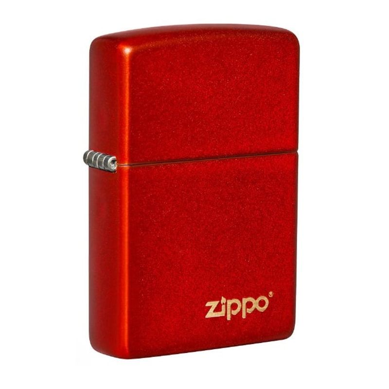 ZIPPO - Encendedor Zippo Classic Metallic Red Zippo Logo