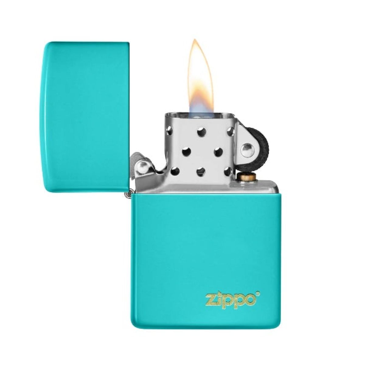 ZIPPO - Encendedor Zippo Flat Turquoise with logo