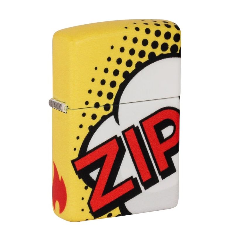 ZIPPO - Encendedor Zippo Comic Pop Art Design Matte Yellow