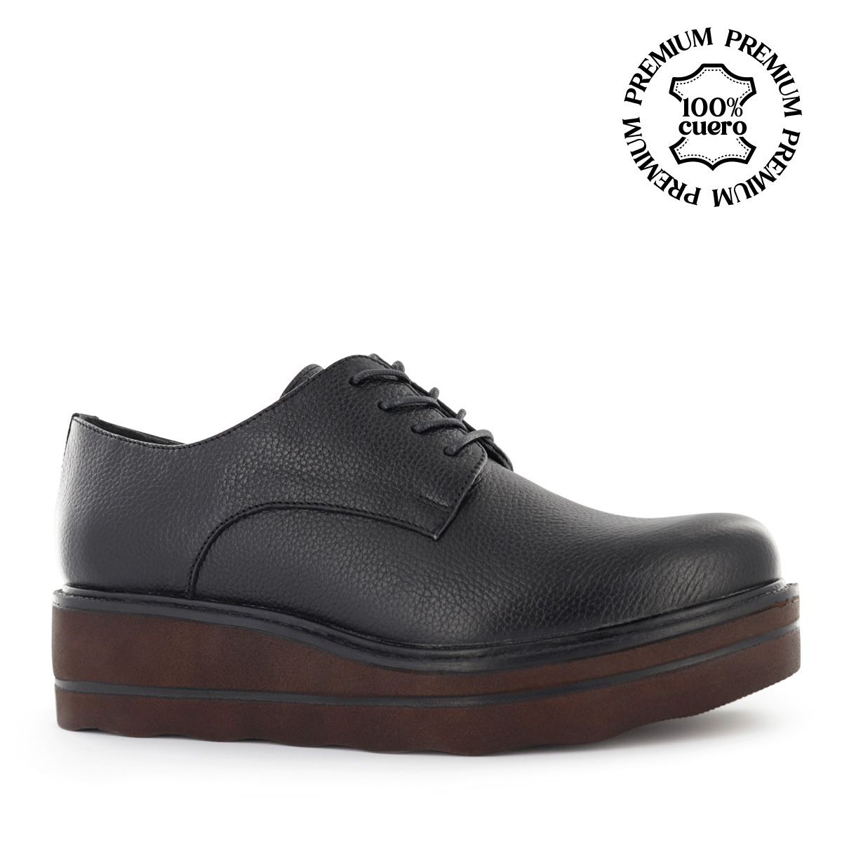 ECCO - Zapatos Oxford Pasador Mujer Ecco Luanna03 Negro Cuero Natural