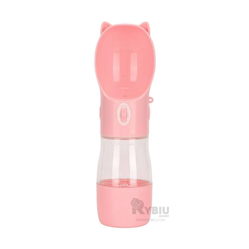 RYBIU IMPORT - Bebedero Multiuso de Perros Tono Rosado Y+Gift MiniAgenda