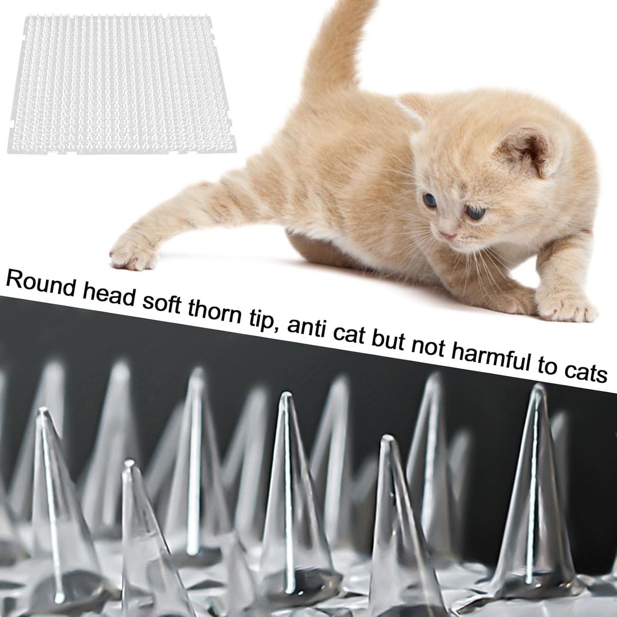 GENERICO - PACK X8 ALFOMBRILLA CON PÚAS PARA GATOS 33.8 X 42 CM