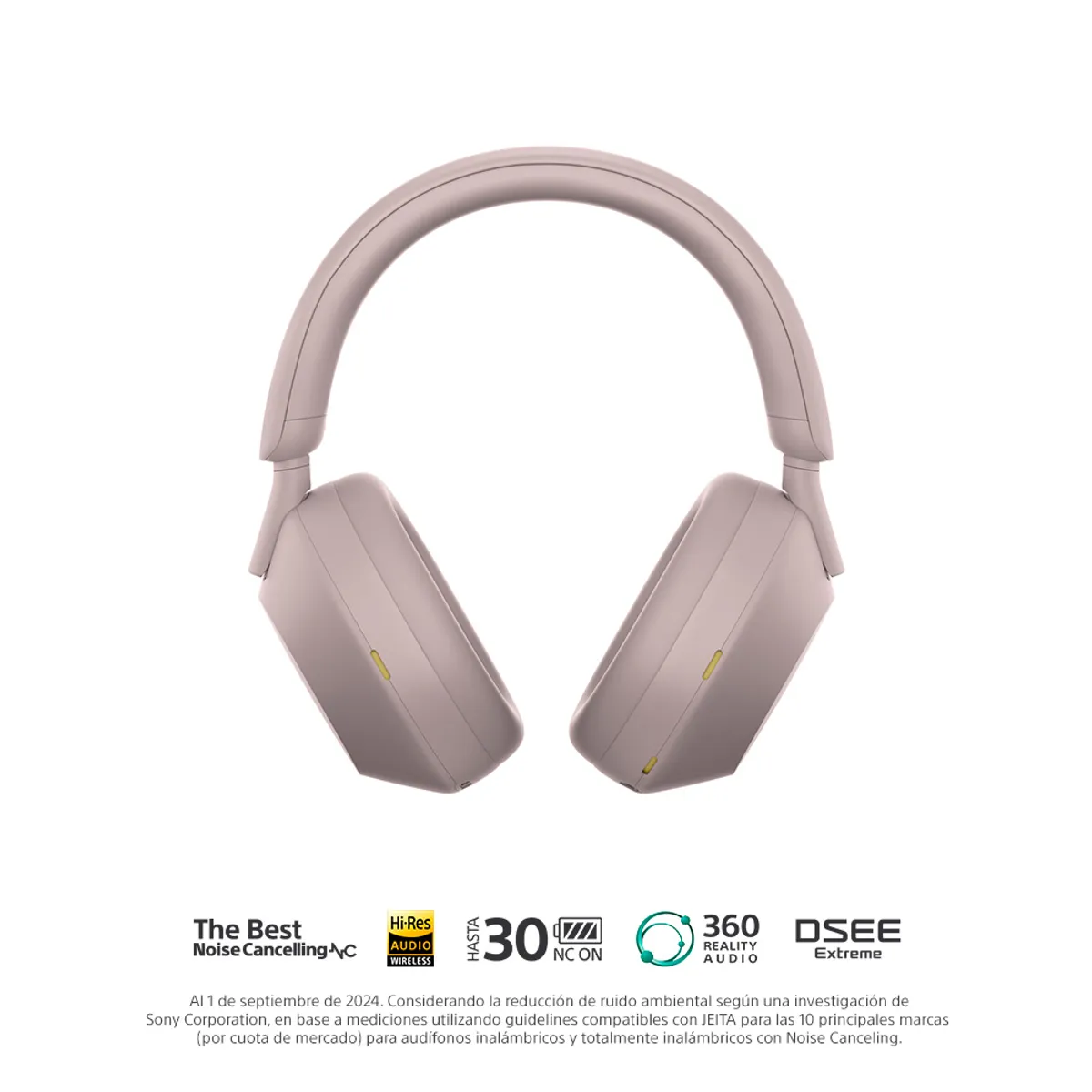 SONY - Sony Audífonos Bluetooth WH-1000XM5 Noise Cancelling Rosa