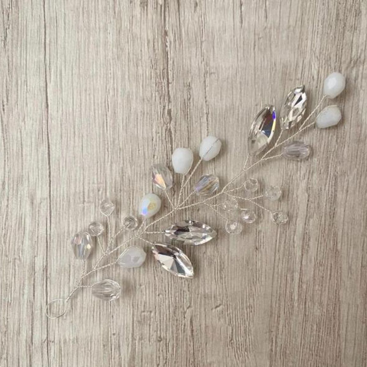 ANADE HANDMADE - TOCADO TIARA ACCESORIO PARA NOVIA