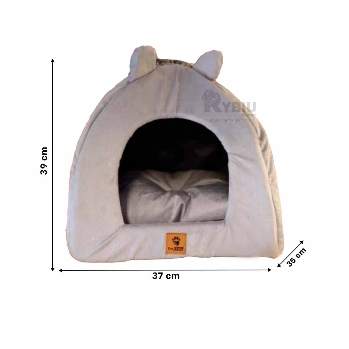 GENERICO - Casita Canina Talla S en Plomo Y+Regalo Ligas para Peinar