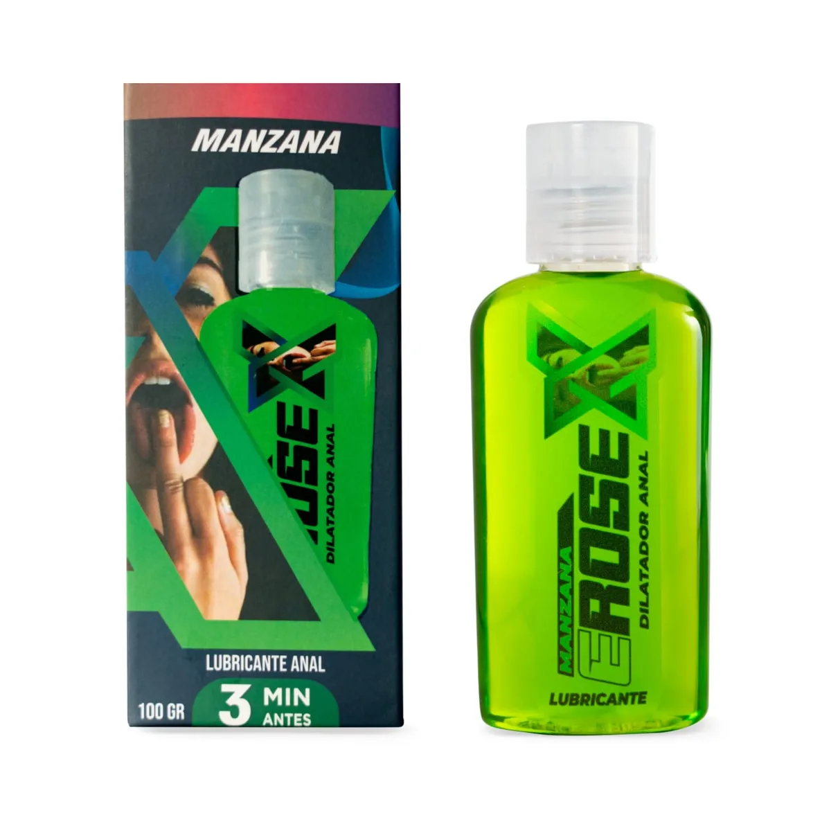 GENERICO - Lubricante Dilatador Erosex Manzana 100ml