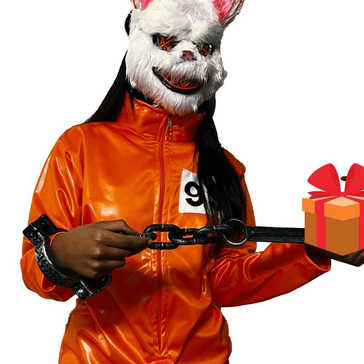 GENERICO - Disfraz Genérico Preso Coneja para Adulto Talla M