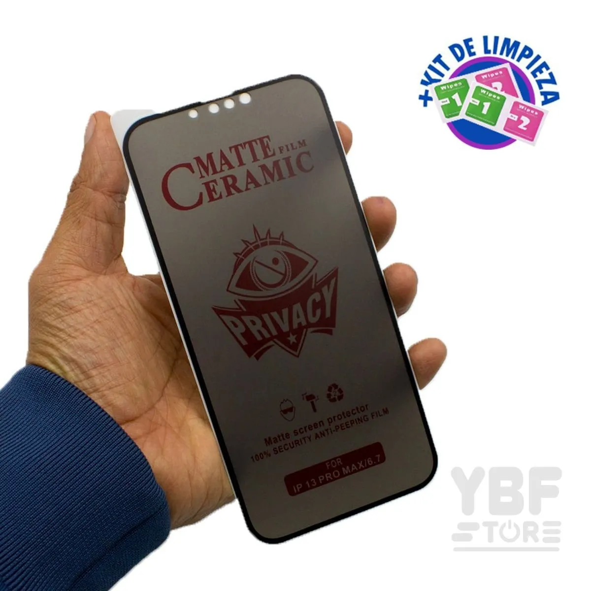 GENERICO - Mica Ceramica Antiespia para iPhone 16 Pro