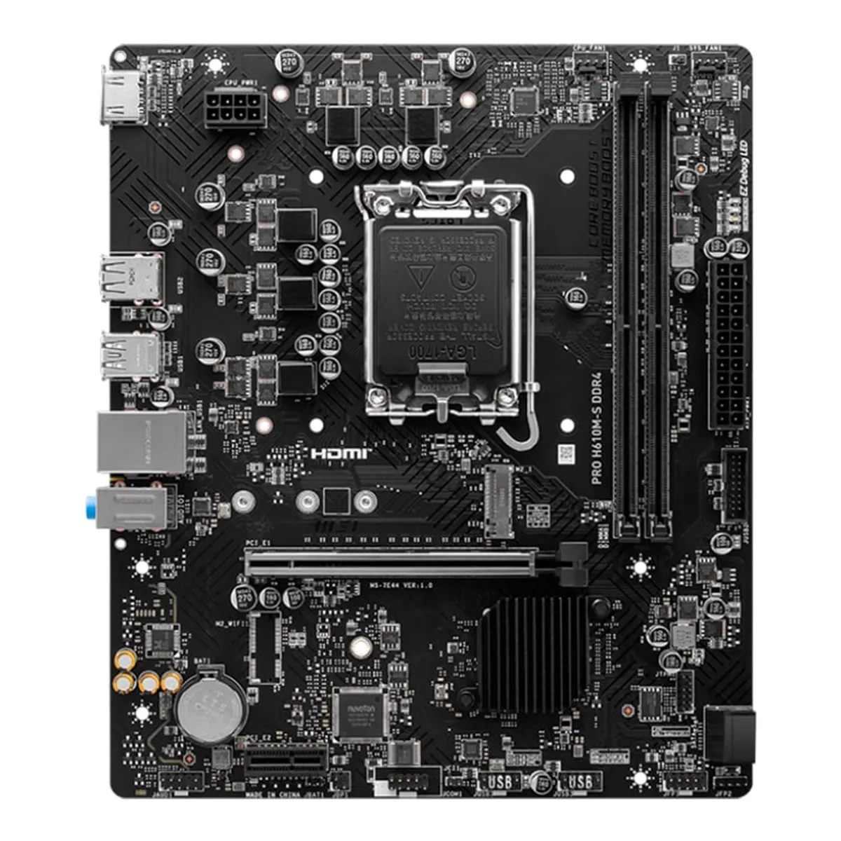 MSI - MOTHERBOARD MSI PRO H610M-S DDR4 CHIPSET INTEL H610 LGA1700
