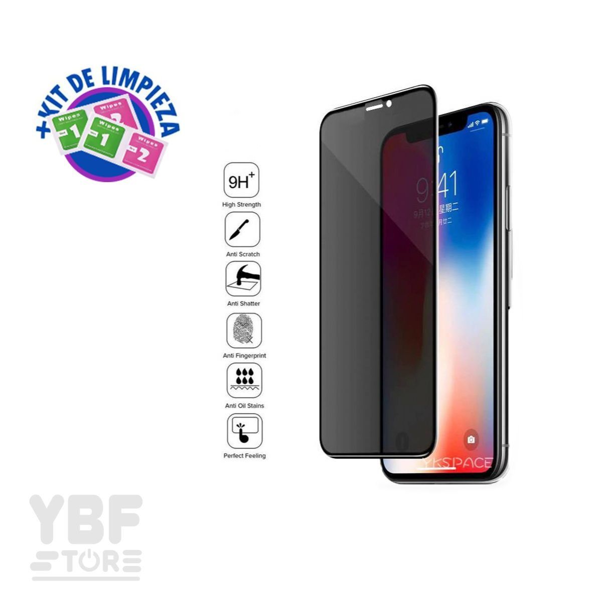 GENERICO - Mica Vidrio Antiespia para iPhone 16 Pro