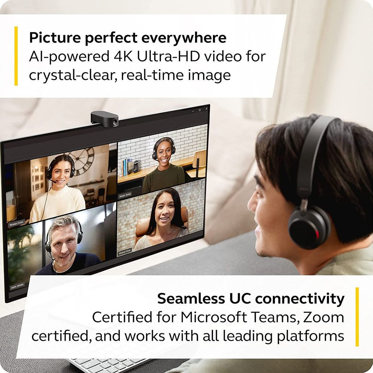 JABRA - Jabra PanaCast 20 Cámara 4K Videoconferencia Parlante Micro - 8300-119