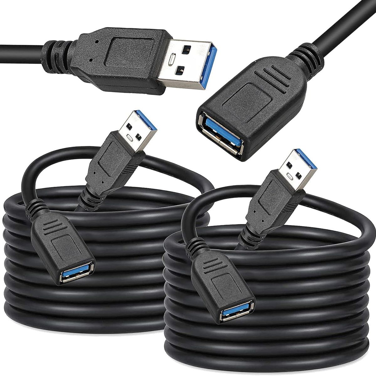 GENERICO - CABLE DE EXTENSION USB 3.0 DE 3 METROS