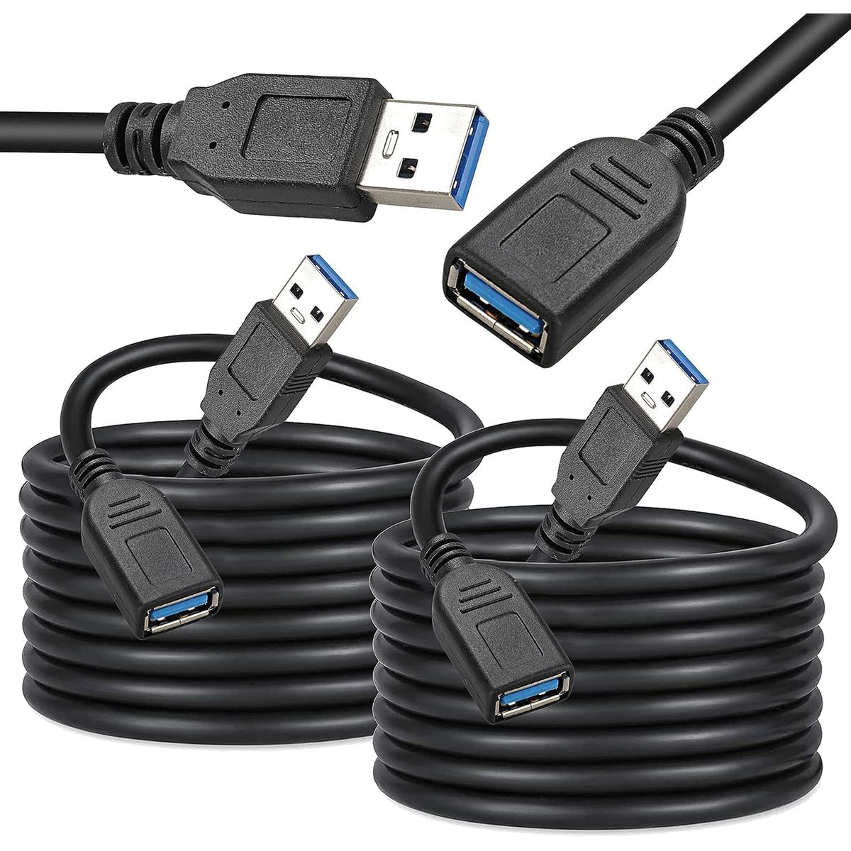 GENERICO - CABLE DE EXTENSION USB 3.0 DE 3 METROS