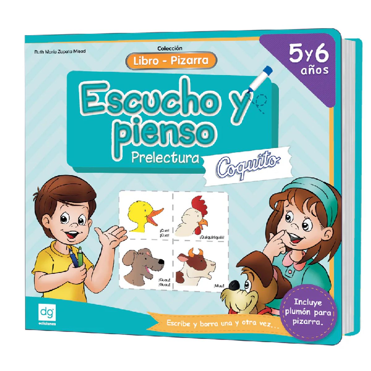 EDICIONES COQUITO - libros pizarra coquito ESCUCHO Y PIENSO 5-6 AÑOS
