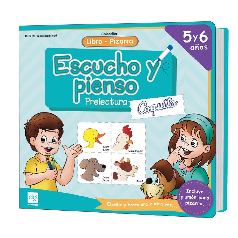EDICIONES COQUITO - libros pizarra coquito ESCUCHO Y PIENSO 5-6 AÑOS