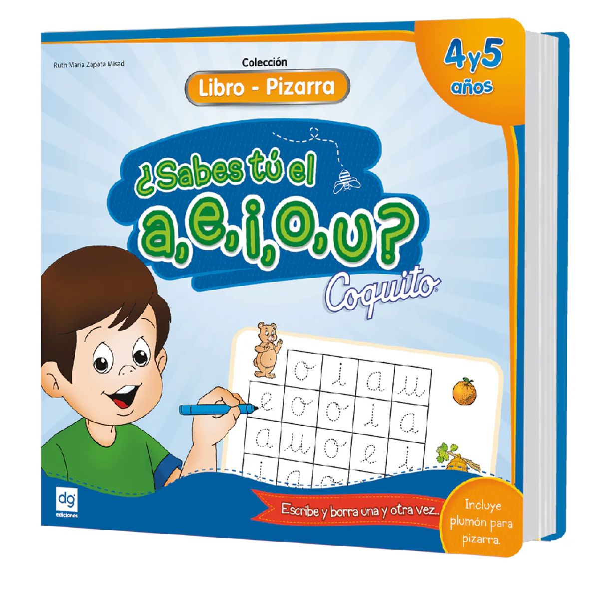 EDICIONES COQUITO - libros pizarra coquito Sabes tu a,e,i,o,u 4- 5 Años