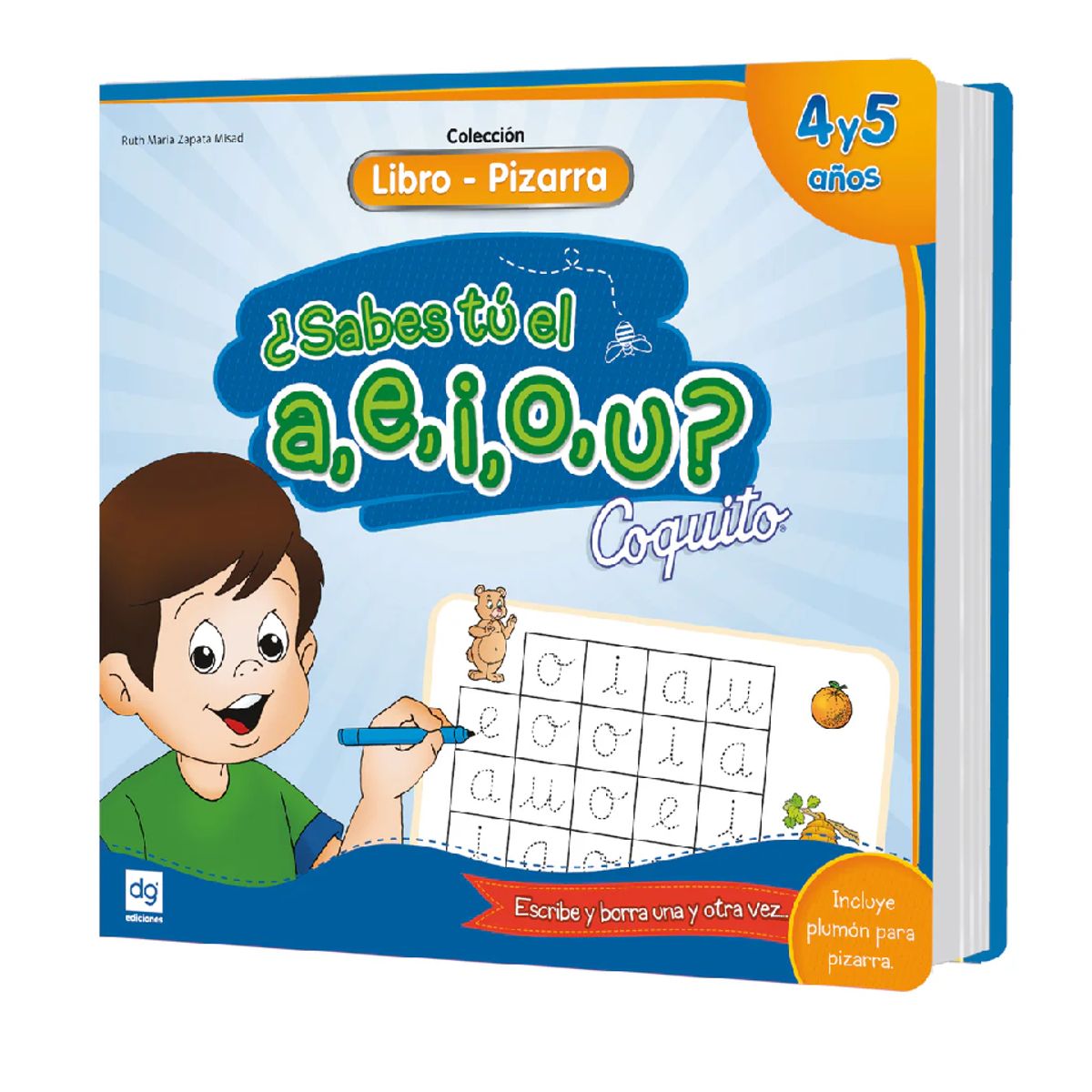 EDICIONES COQUITO - libros pizarra coquito Sabes tu a,e,i,o,u 4- 5 Años