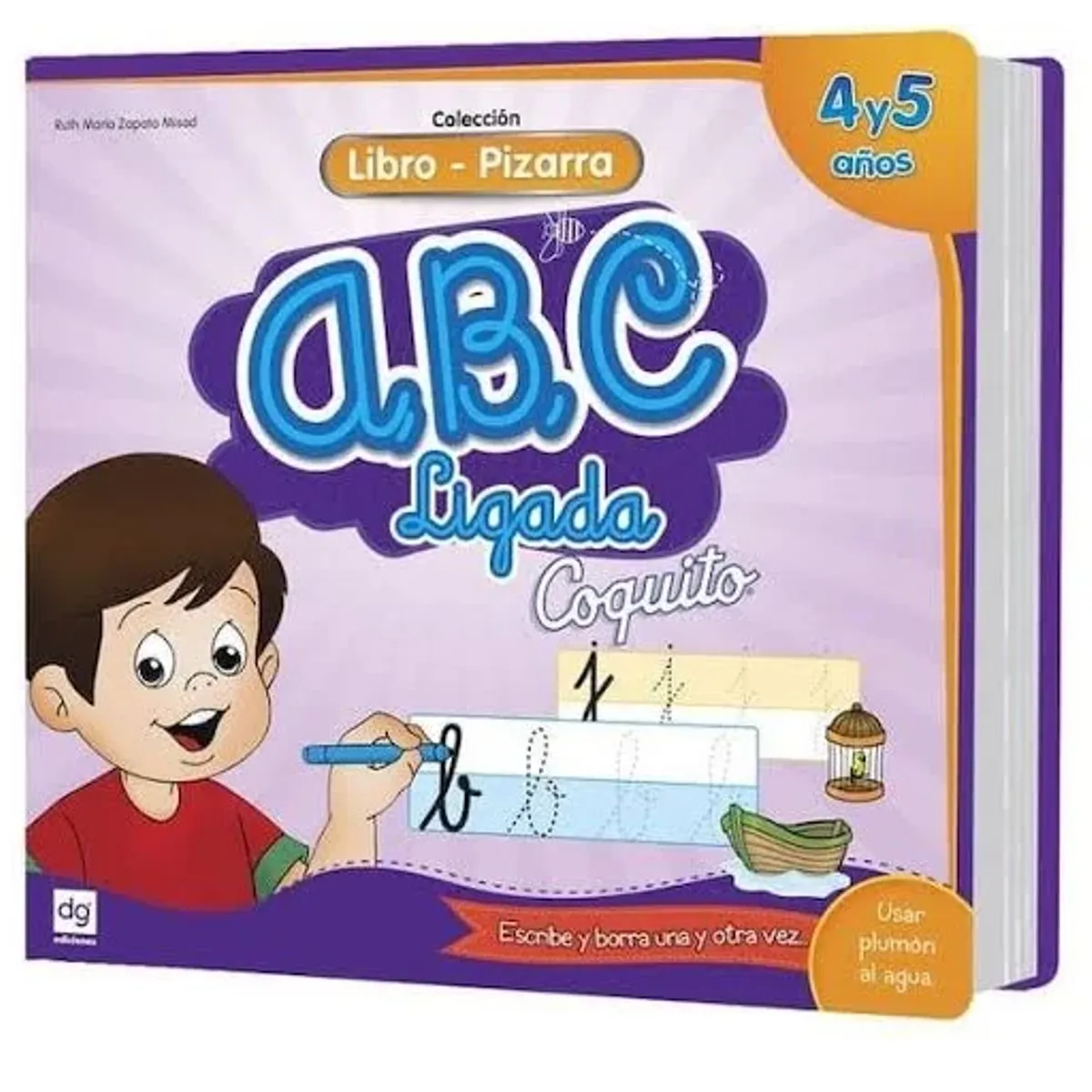 EDICIONES COQUITO - libros pizarra coquito ABC letra ligada, cursiva 4-5  AÑOS