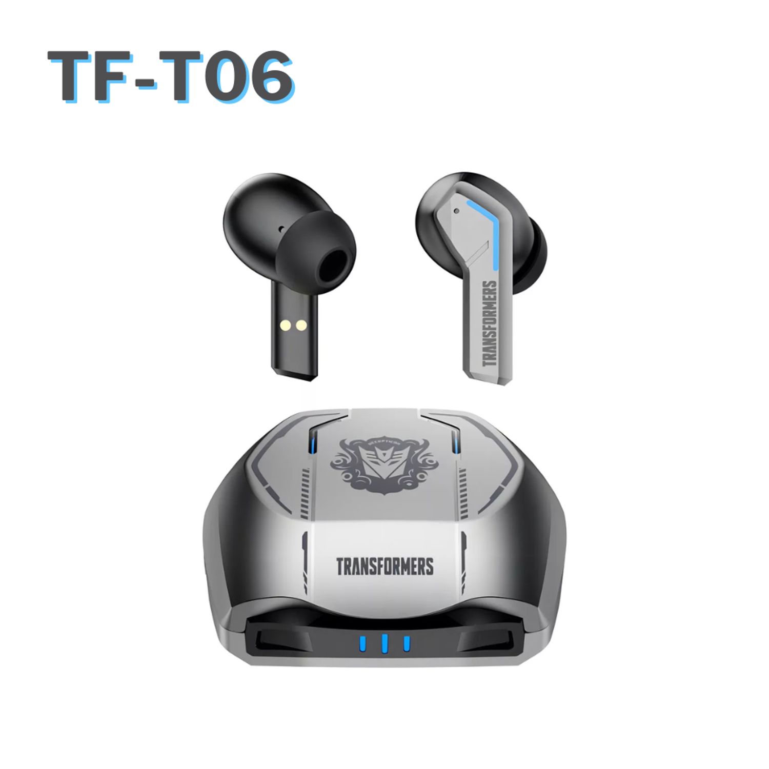 Transformers Decepticon TF-T06 Audífono BT 5.3 Sonido Inmersivo