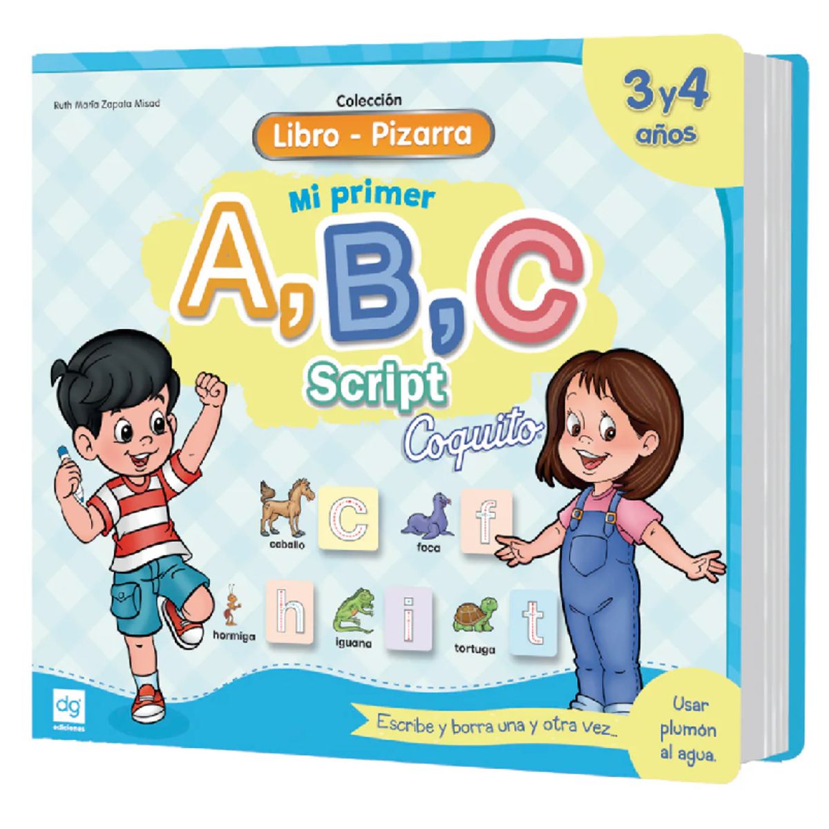 EDICIONES COQUITO - libros pizarra coquito ABC script 3-4 AÑOS