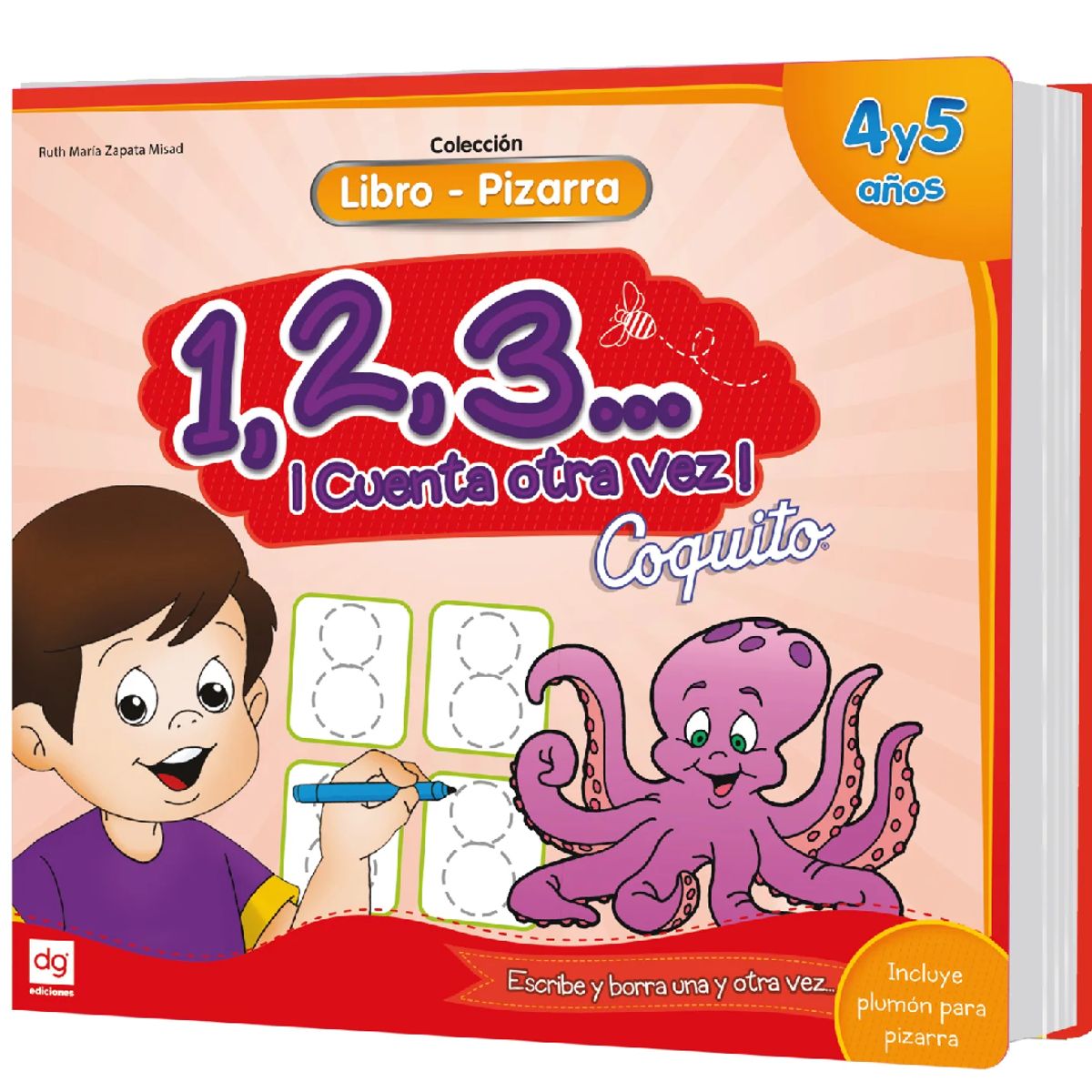 EDICIONES COQUITO - Libro Pizarra  Coquito 123...¡Cuenta Otra Vez!