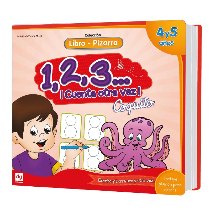 EDICIONES COQUITO - Libro Pizarra  Coquito 123...¡Cuenta Otra Vez!